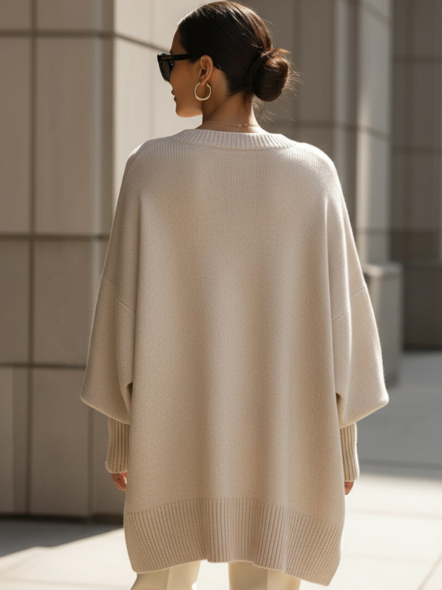 Clare | Casual Elegant Strikpullover
