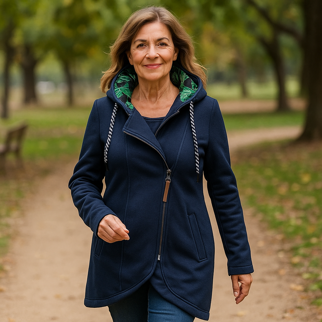 Eleonora | Vinterjakke med asymmetrisk lynlås