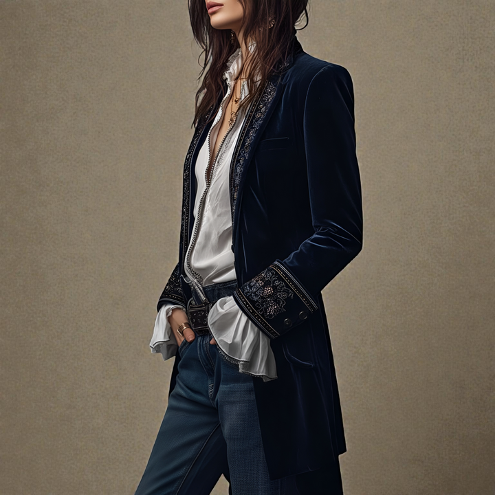 Nuria | Elegant Samtjakke